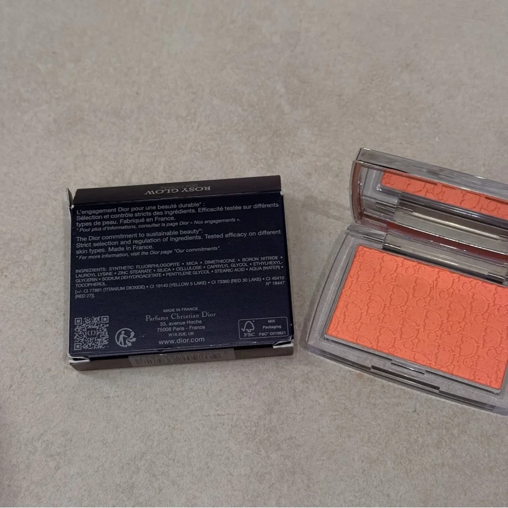 Dior Rosy Glow Blush Coral Color Reviving Powder Blush 0.15oz